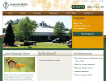 Tablet Screenshot of diamondgrovecenter.com